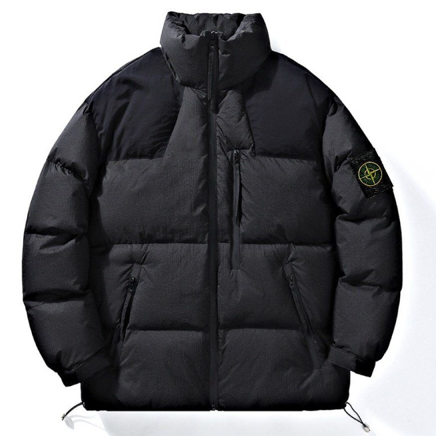 美品 STONE ISLAND（ストーンアイランド）ダウンジャケット コート Lサイズ ブラック