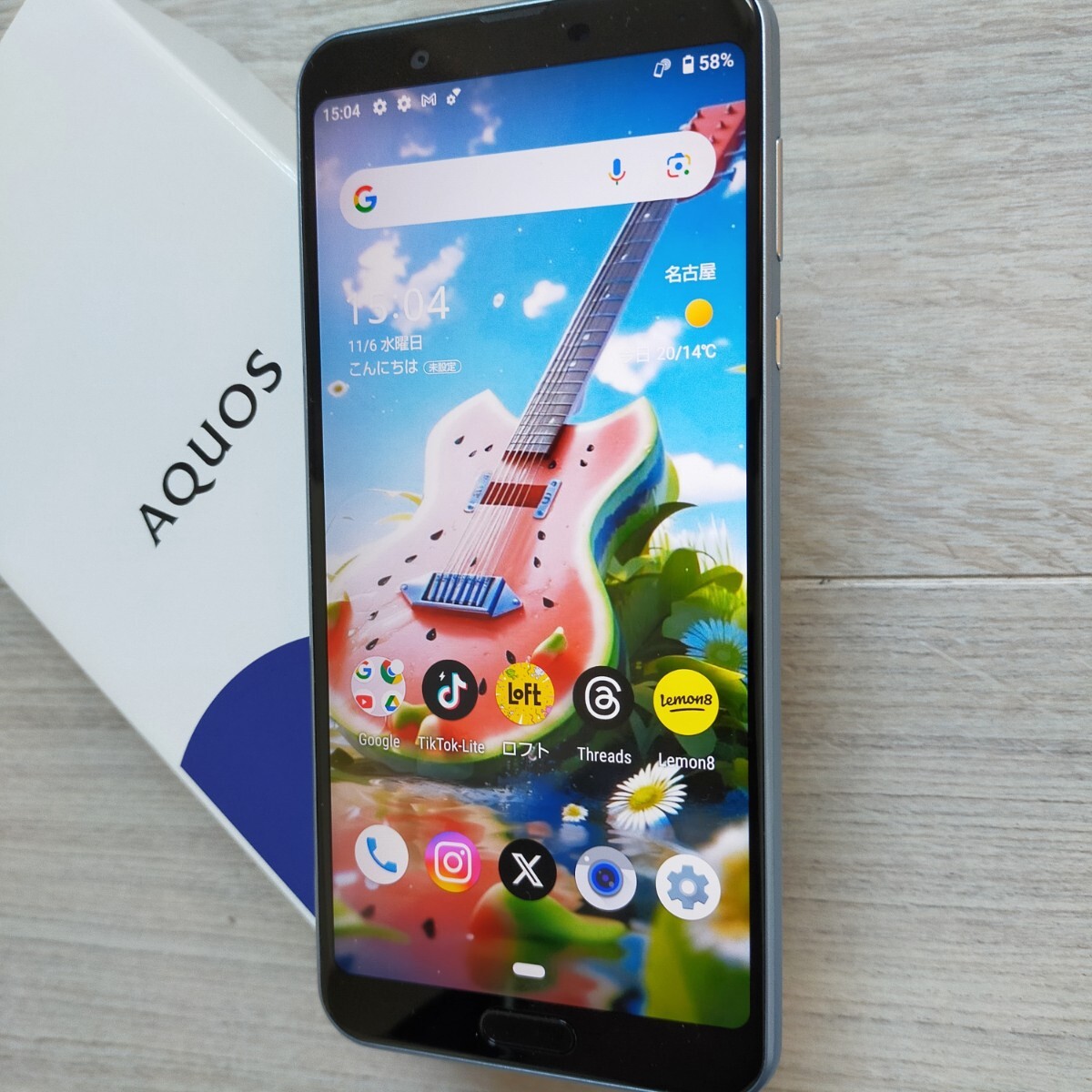 SHARP - 美品　AQUOS sense3 plus ムーンブルー 64GB ムスビー｜AQUOS sense3 plus SH-M11 SIMフリー ムーンブルー