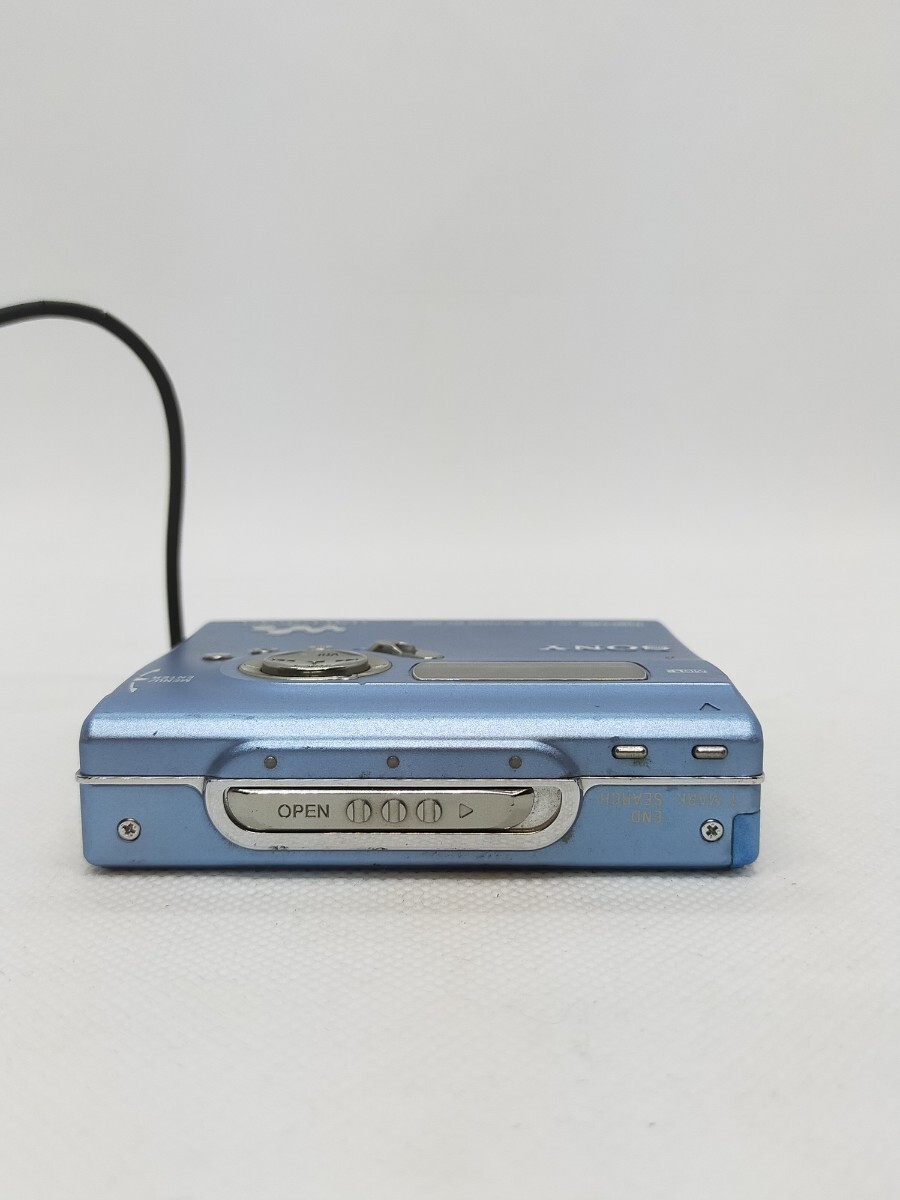 美品　SONY MD WALKMAN MZ-N920 ブルー 匿名配送】SONY MDウォークマン MZ-N920 ブルー リモコン 電池付