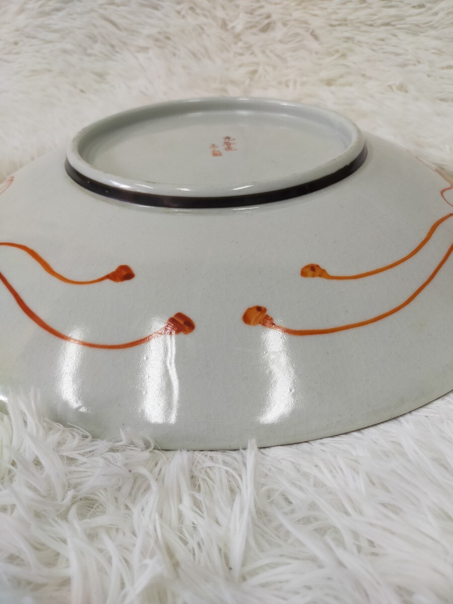 手描きの大皿　巨大　鴛鴦　古美術 作家物　時代物 手描きの大皿 巨大 鴛鴦 古美術 作家物 時代物