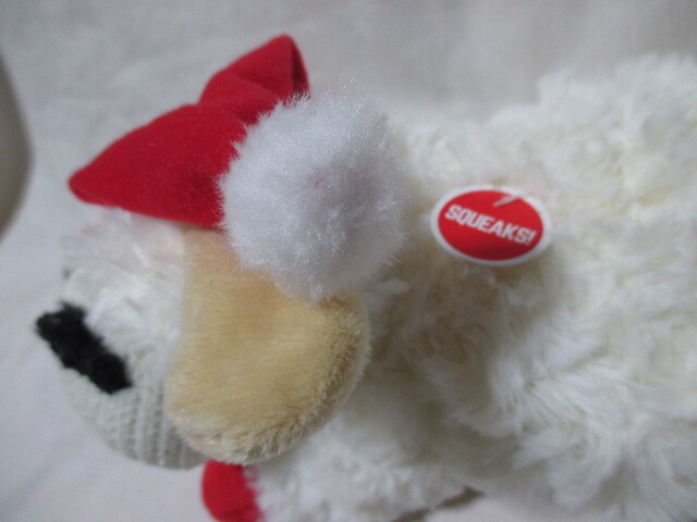即決★USA Lambchop ラムチョップ ドール　ひつじ　サンタラムチョップ　クリスマス☆押すと音が鳴ります_画像4