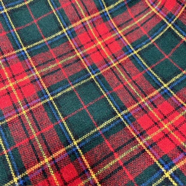 USA古着 70s~ USA製 柄合わせ タータンチェック ウールフレア USA古着 70s~ USA製 柄合わせ タータンチェック ウールフレア