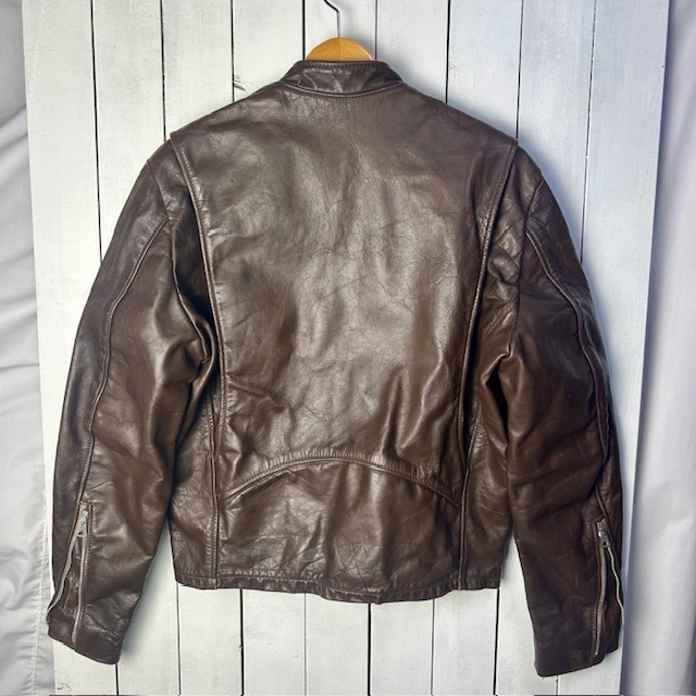 USA古着 50s~ 本革ステアハイド シングルライダースレザー USA古着 50s~ 本革ステアハイド シングルライダースレザー