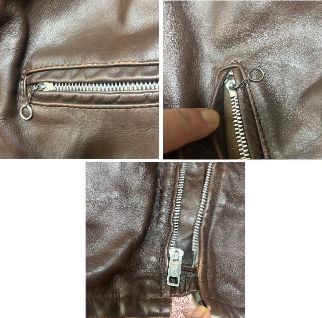 USA古着 50s~ 本革ステアハイド シングルライダースレザー USA古着 50s~ 本革ステアハイド シングルライダースレザー
