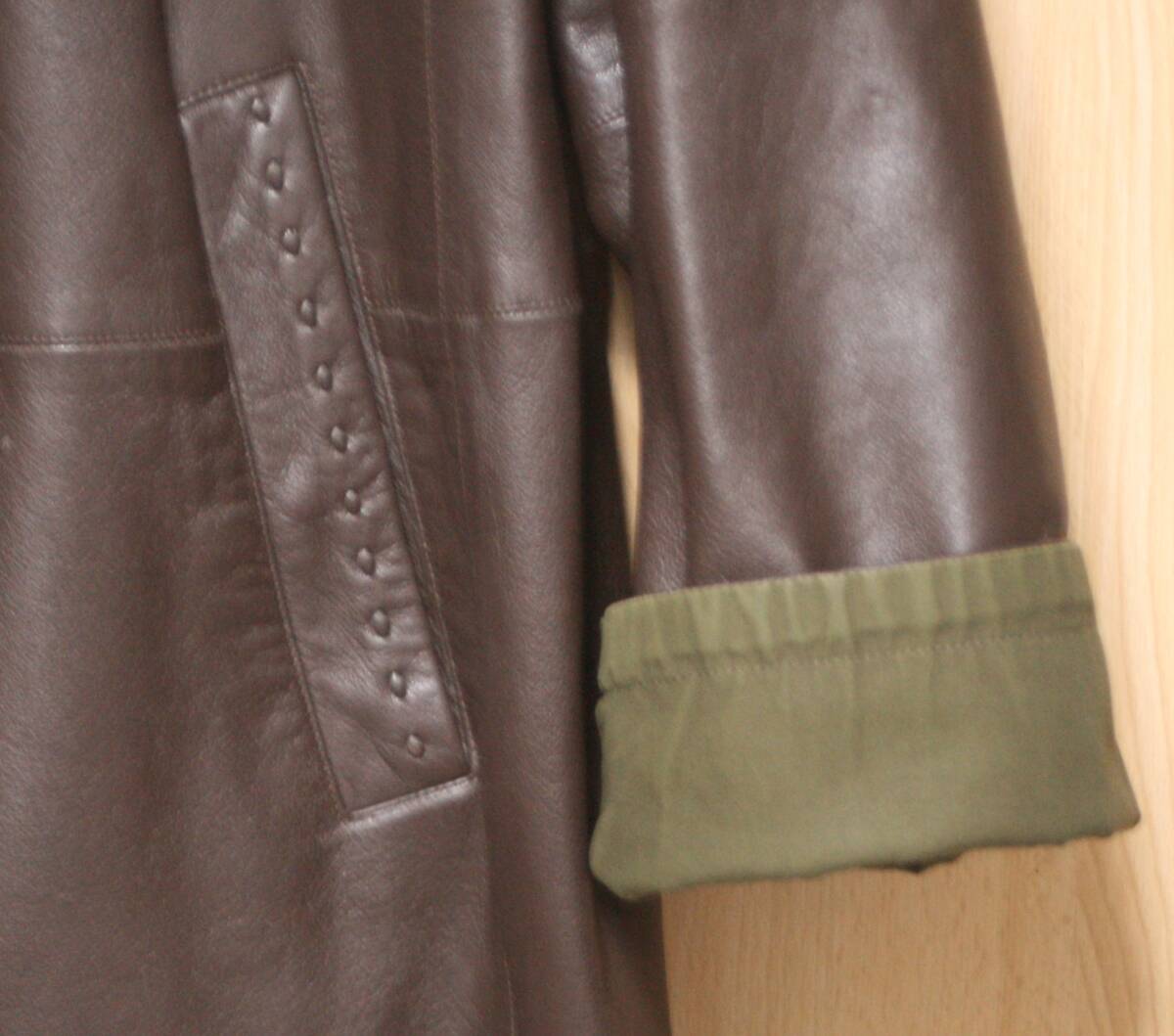 ☆BALMAIN バルマン ラムレザー 羊革 コート LLサイズ メンズ