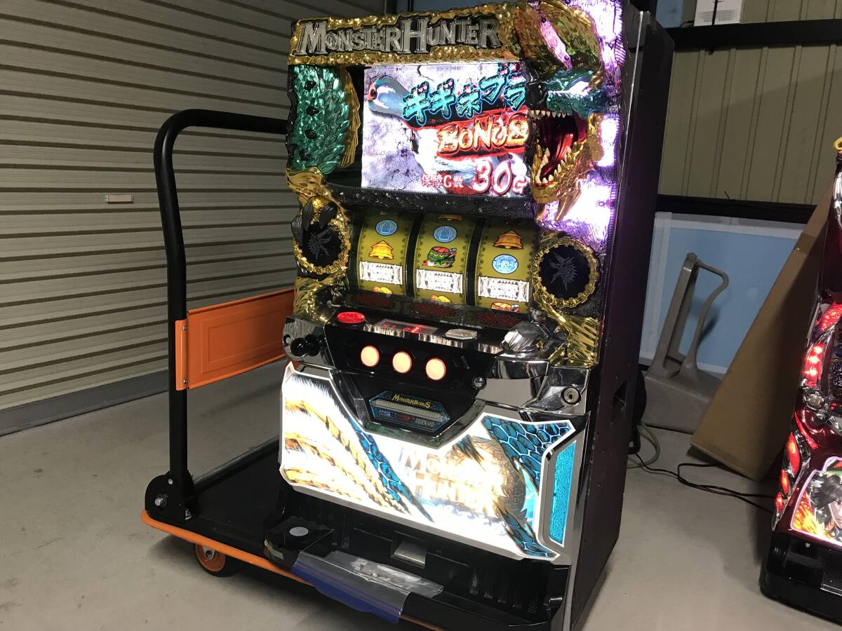 注意！！パーツ取り用　モンスターハンター月下雷鳴　機　パチスロ実機スロット モンスターハンター 月下雷鳴 スロット実機 買取致しました｜愛
