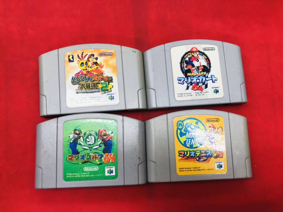 バンジョーとカズーイの大冒険 2 マリオカート マリオテニス マリオゴルフ 同梱可?。〖礇Q！大量出品中??！ 4本 セット