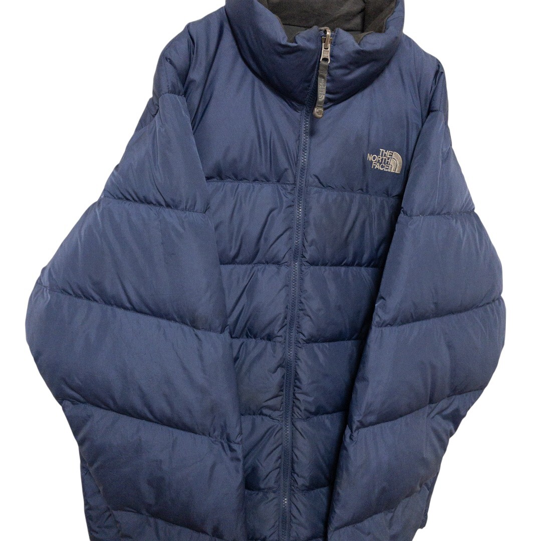 【THE NORTHFACE】 550フィルパワー ワンポイントロゴ刺 ダウンジャケット 肉厚 S-907