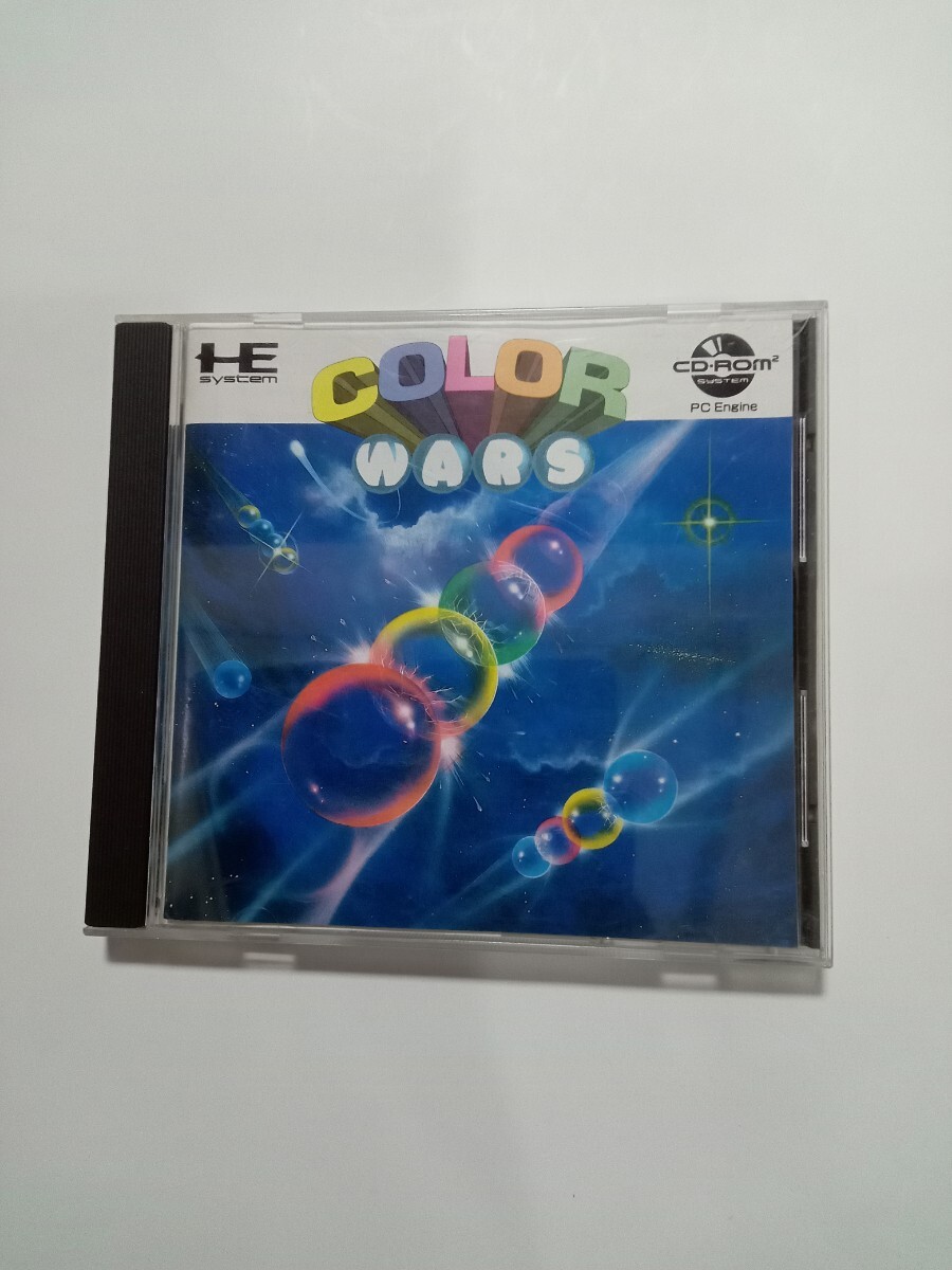 PCエンジン CD-ROM2　カラーウォーズ　ケース・説明書付き　ココナッツジャパン