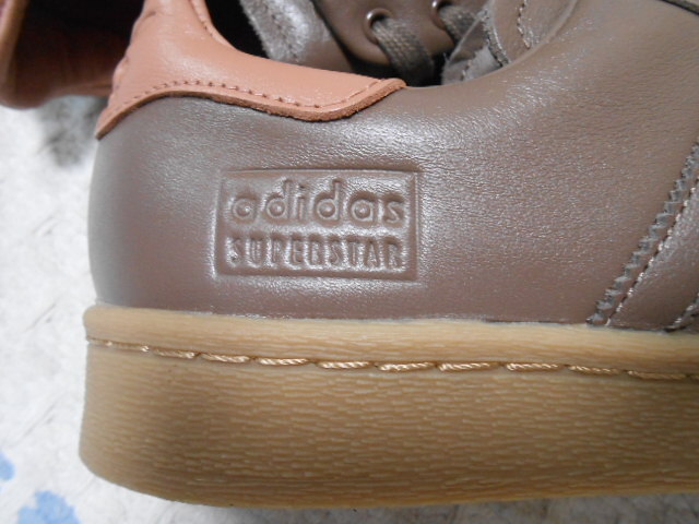  новый товар! прекрасное качество кожа! Adidas super Star LUX earth s tray ta8.5 чай цвет IE2299 жевательная резинка подошва SUPERSTAR Stansmith 