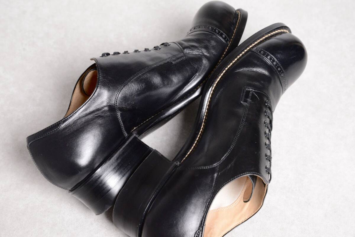 size25 5】【箱付き良品】AUTHENTIC SHOE&CO HIGH TOE SHOES size25 5】【箱付き良品】AUTHENTIC SHOE&CO HIGH TOE SHOES