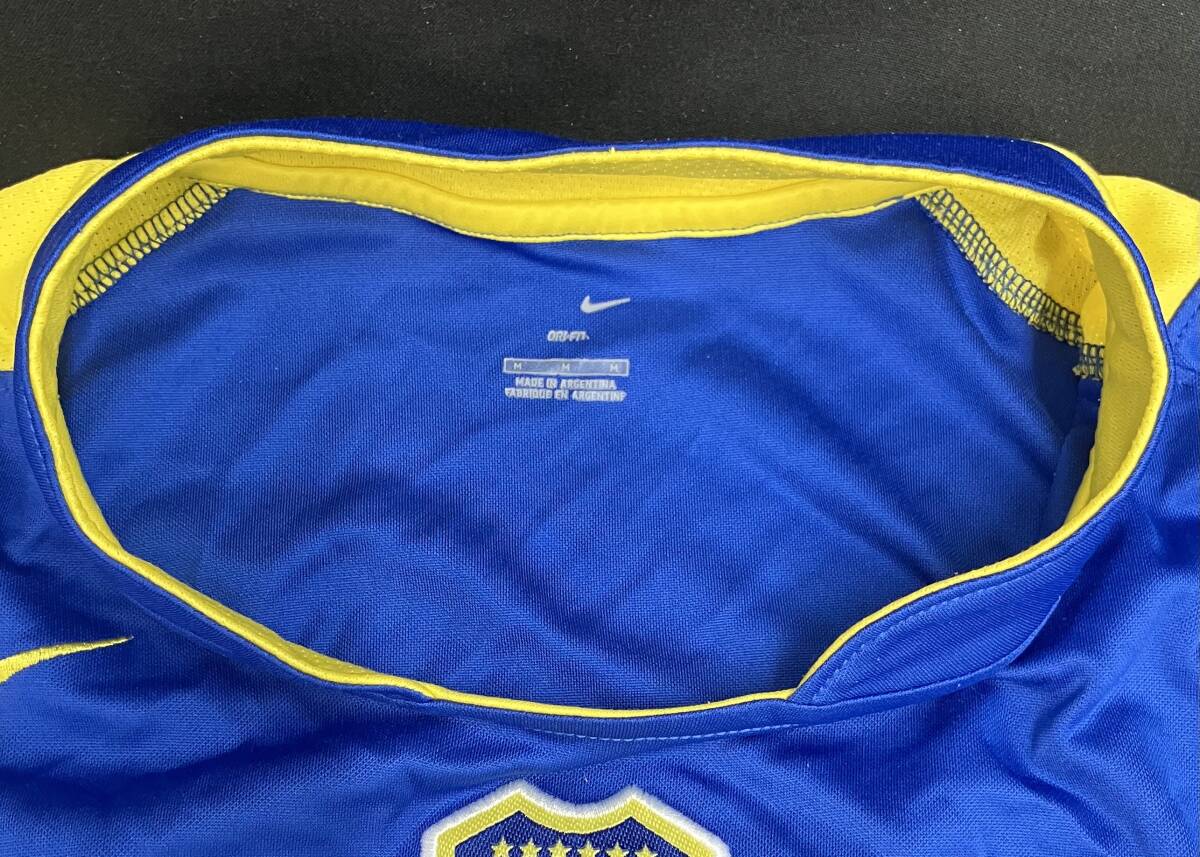 NIKE CABJ ナイキ ボカジュニアーズ レプリカ サッカー ユニフォーム 創(chuàng)立100周年記念 M 青 黃色 ブルー イエロー ホログラム入り