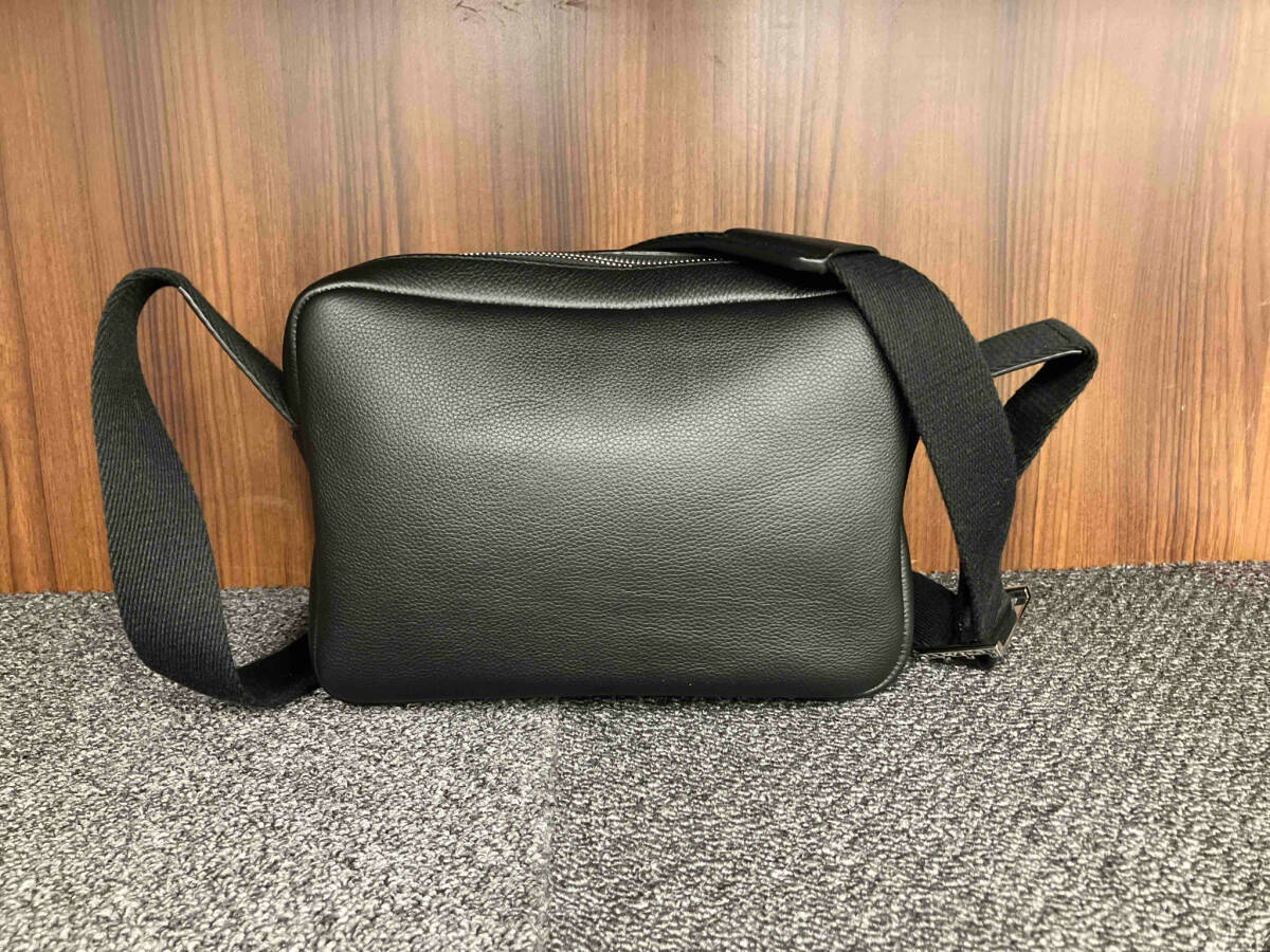 LOEWE／ロエベ／ミリタリーメッセンジャーバッグ／822420／ブラック／レザー／ショルダーバッグ