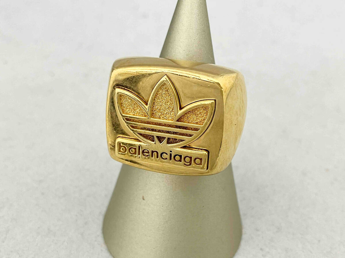 関税送料込【BALENCIAGA】バレンシアガ x アディダス ロゴリング Yahoo!オークション - BALENCIAGA SV #16 42.9g adidasコラボ