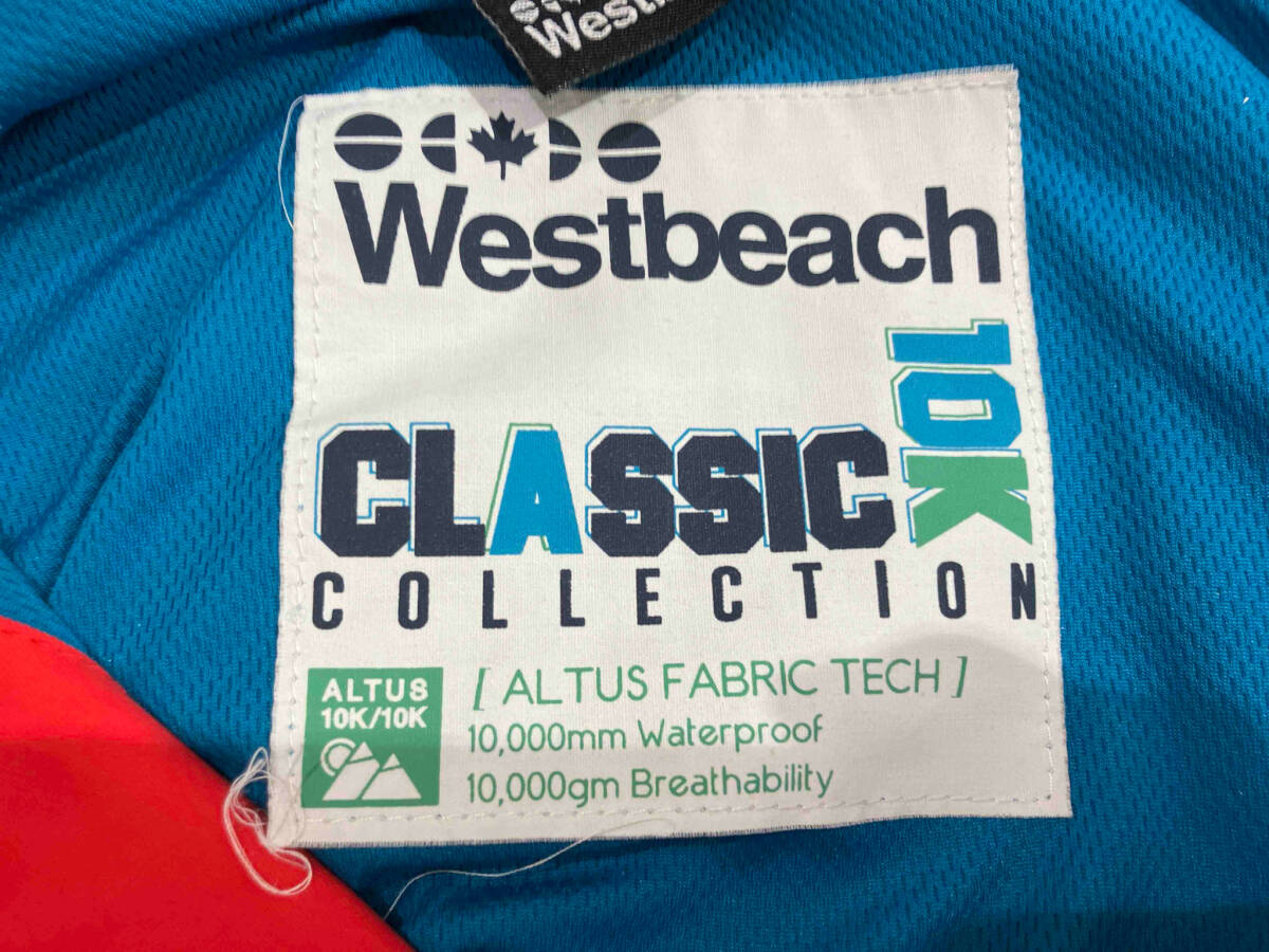 現状品 west beach スノーボードジャケット Sサイズ　メンズ　フード付き_画像3