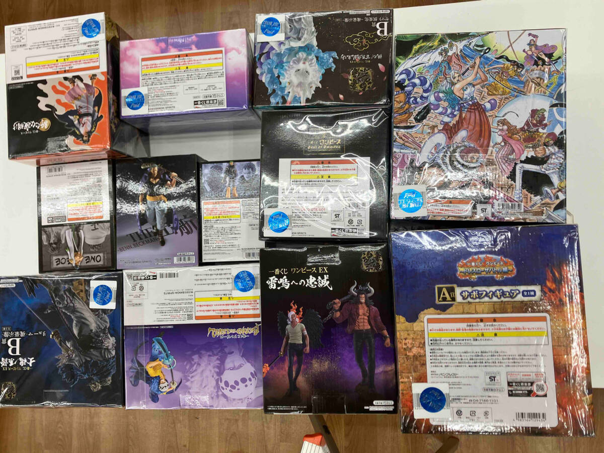 【新品未開封・送料無料】 ルフィ 12点セット 他 士魂ノ系譜 EX ワンピース 一番くじ -魂豪示像- リューマ B賞 ゾロ など アラマキ キッド ヤマト モモの助 サボ その他