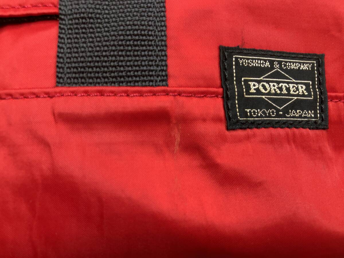 PORTER Porter TOTE BAG большая сумка красный магазин квитанция возможно 