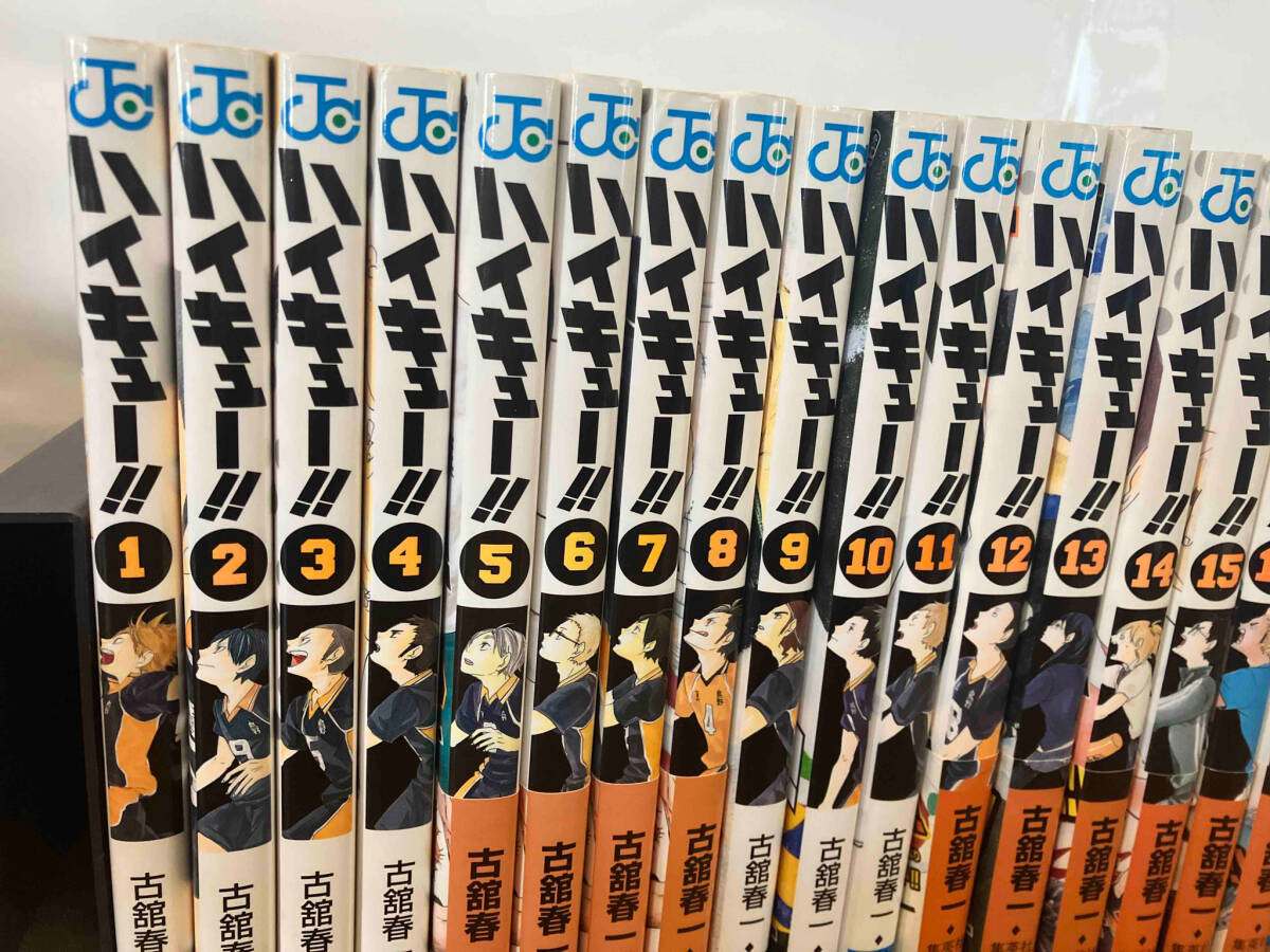 mizuzoo3【美品】ハイキュー!! 全巻セット 初版 帯 ジャンパラ付 ハイキュー古舘春一イラスト ハイキュー!! 37巻 初版 帯付き