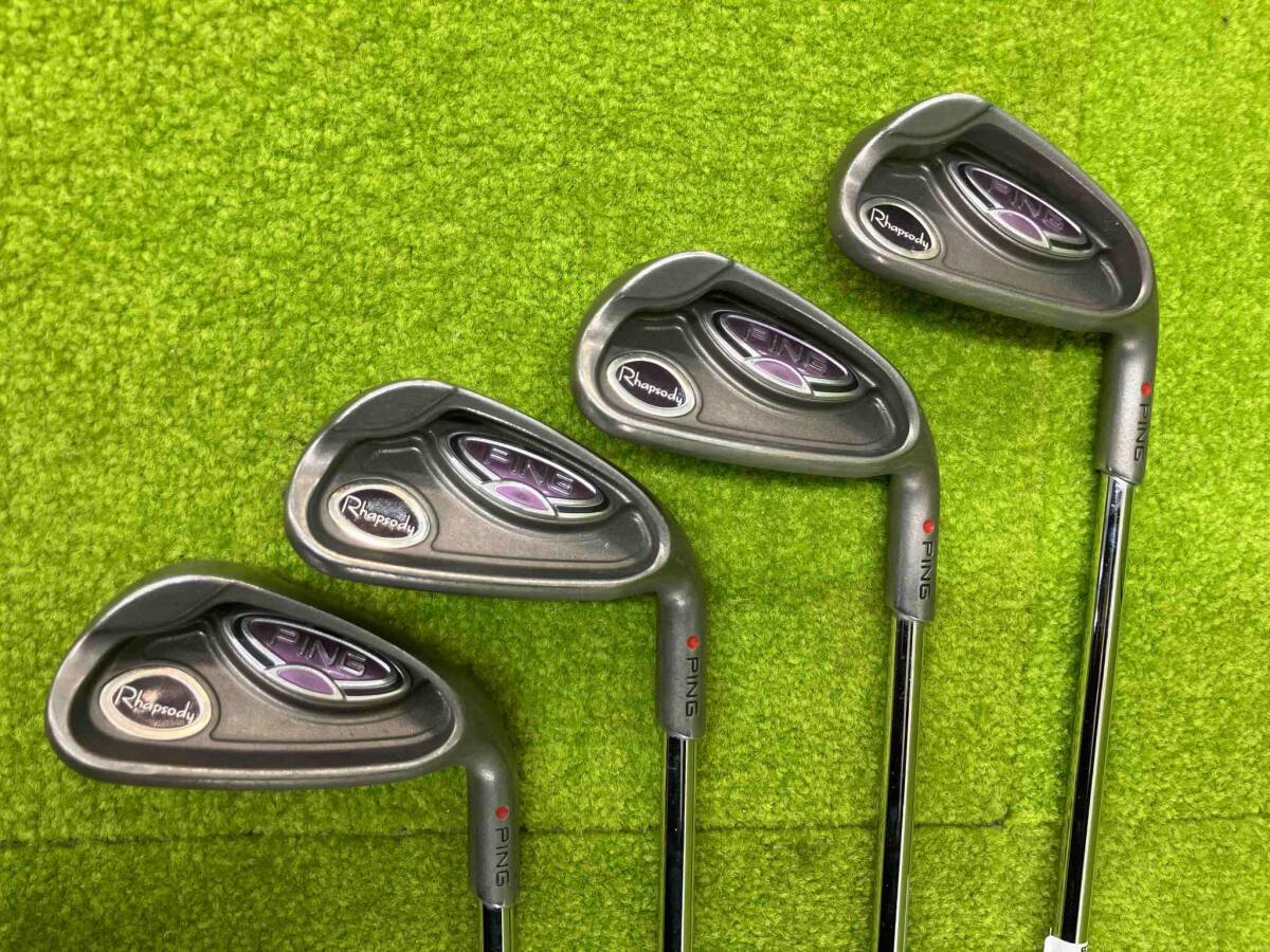 希少稀な ピン PING Rhapsody N.S.PRO Zelos7 フレックス R2 7-9.W 4本セット アイアンセット ゴルフ クラブ アイアン