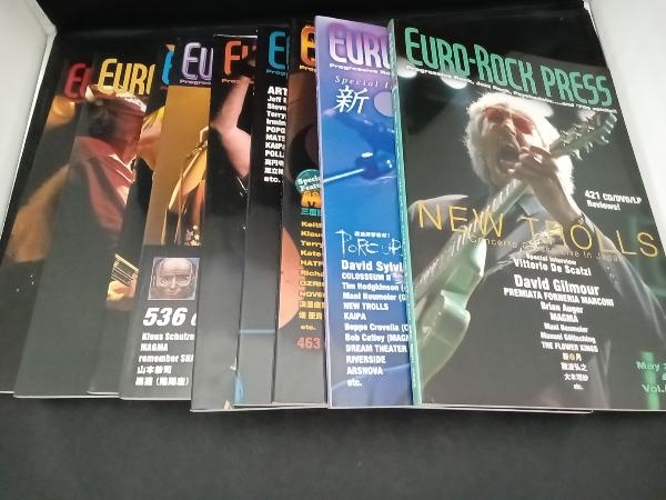 速くおよび自由な 印象のデザイン ユーロ・ロック・プレス(Vol.21〜29) 9冊 本傷み 洋楽