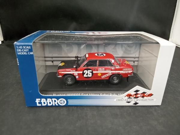 レーシングカー EBBRO 1/42 Nissan BLUEBIRD RALLY 69 DUNLOP #25
