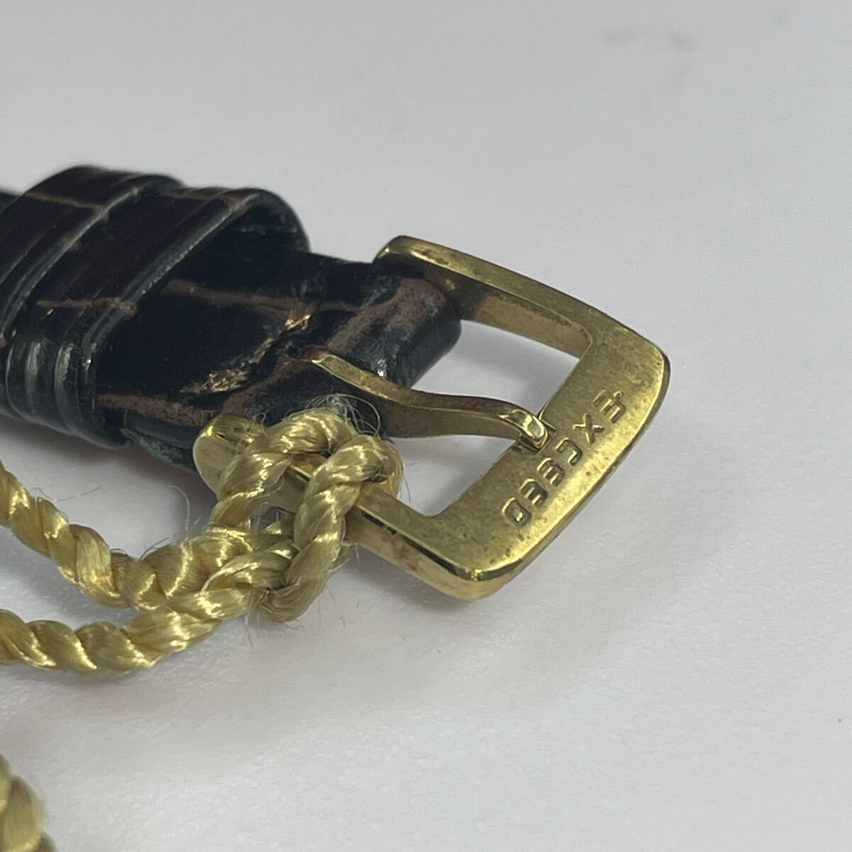 よく見る「芸能人が愛用 エクシード CITIZEN 未使用 80s 14K 純正尾錠 腕時計 日本製 バックル