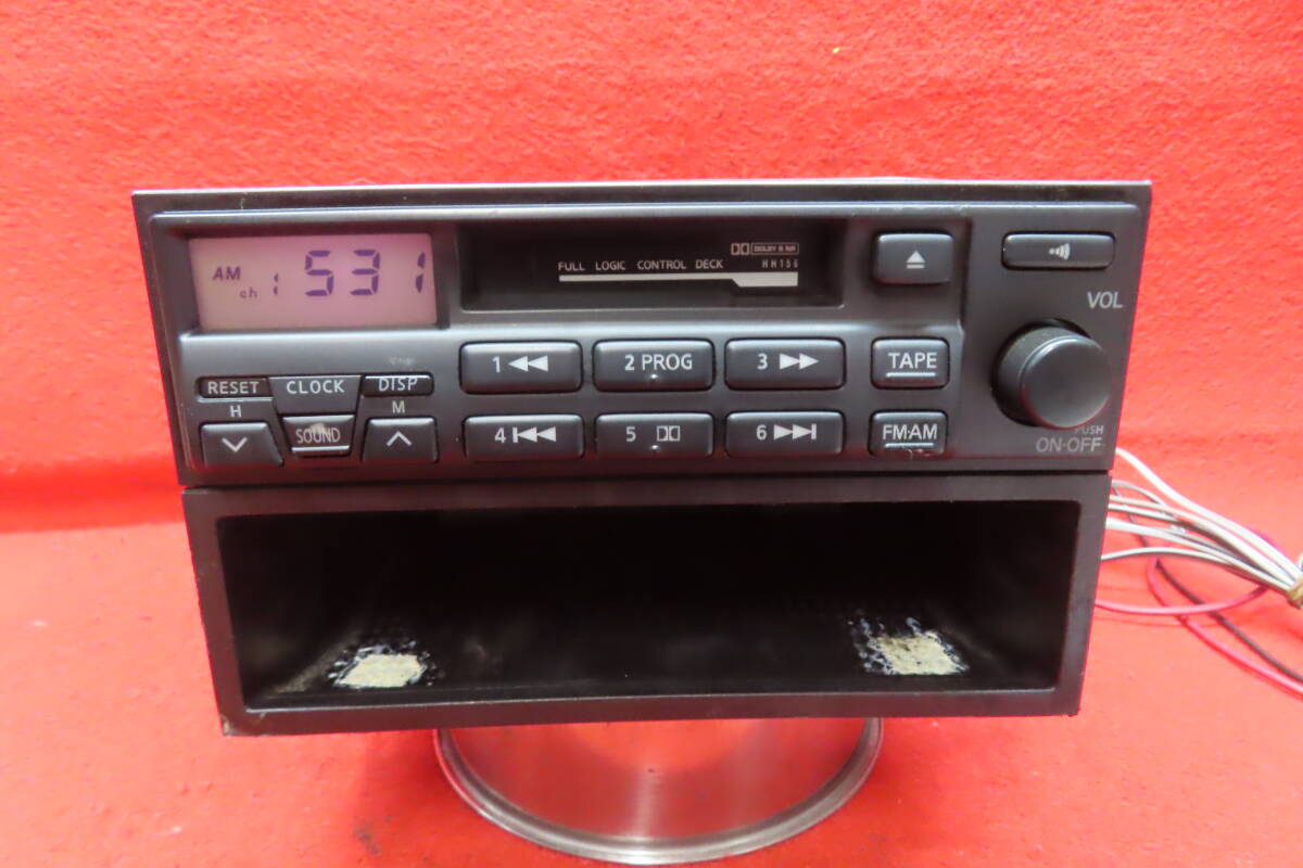 CS1448＊?jiǎng)幼鞅Ｔ^付/日産純正 CSK-9711D QP11 プリメーラ カーオーディオ カセットプレーヤー　デッキ 1DIN 本體のみ