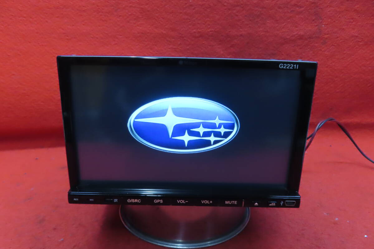 ＊CS1516＊/スバル純正 Million ミリオン G2221L オーディオナビ 地デジTVフルセグ內蔵 CDプレーヤー CDデッキ カーオーディオ
