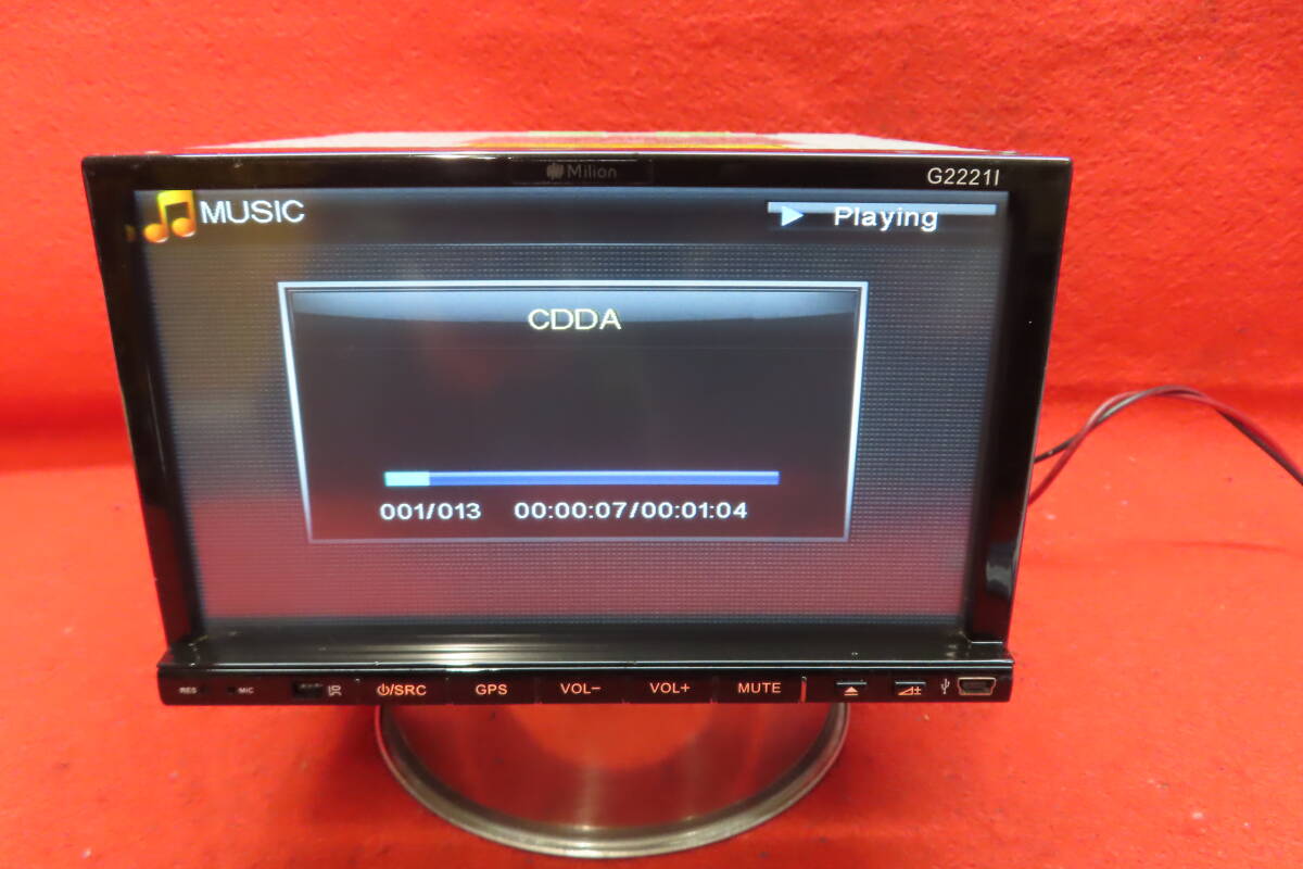 ＊CS1516＊/スバル純正 Million ミリオン G2221L オーディオナビ 地デジTVフルセグ內蔵 CDプレーヤー CDデッキ カーオーディオ