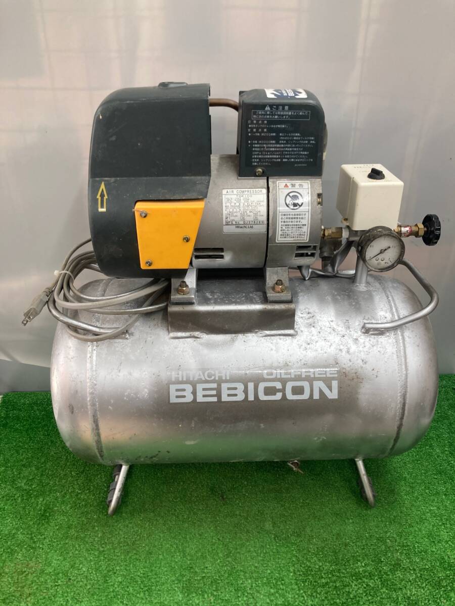 【引取限定】【中古品】HITACHI ベビコン エアーコンプレッサー 0.4LP-7SA ITFSR3XQBEZ0