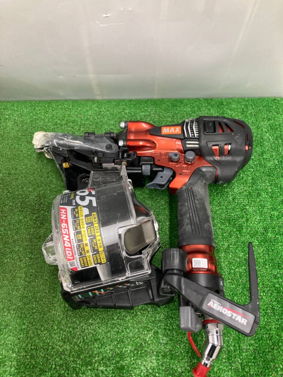 中古品】MAX 高圧コイルネイラ HN-65N4(D)-R マイスターレッド 中古品】MAX 高圧コイルネイラ HN-65N4(D)-R マイスターレッド