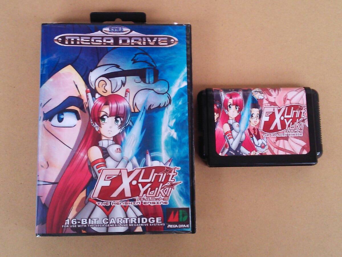 （管MY502）メガドライブ用カートリッジ「FX UNIT YUKI THE HENSHIN ENGINE」