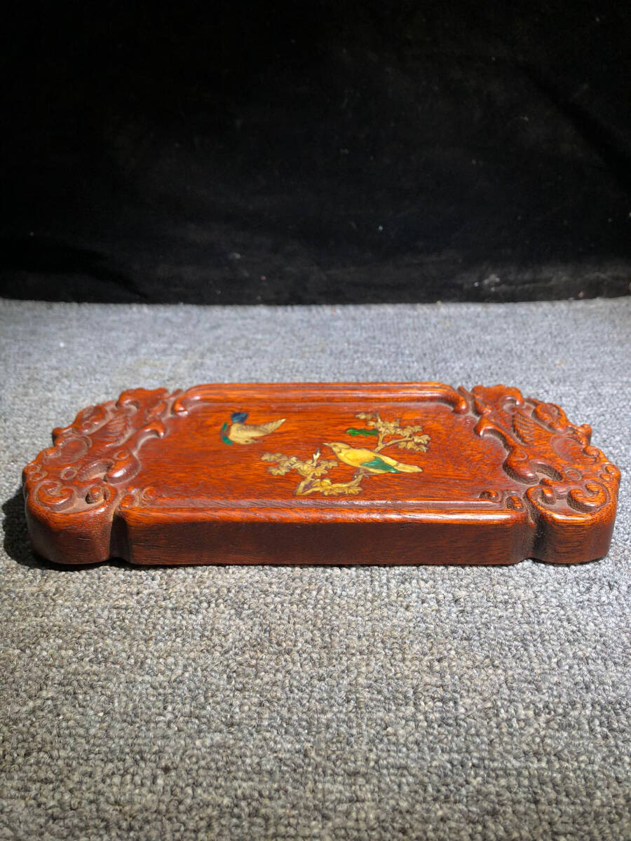 一流の品質 中国古玩 唐物 初だし 極上品 時代物 祈ら 提籃 古竹造 煎茶道具 木工、竹工芸