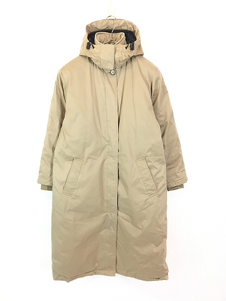 レディース 古著 90s LANDS' END 2way ボリューム グース ダウン フーディー ジャケット コート S 古著