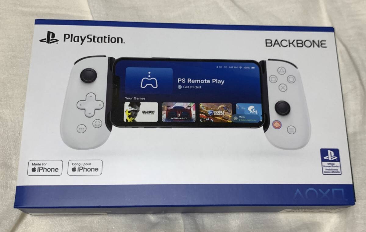 美品　BACKBONE One モバイルゲームコントローラー for iPhone（Lightning）- PlayStationエディション