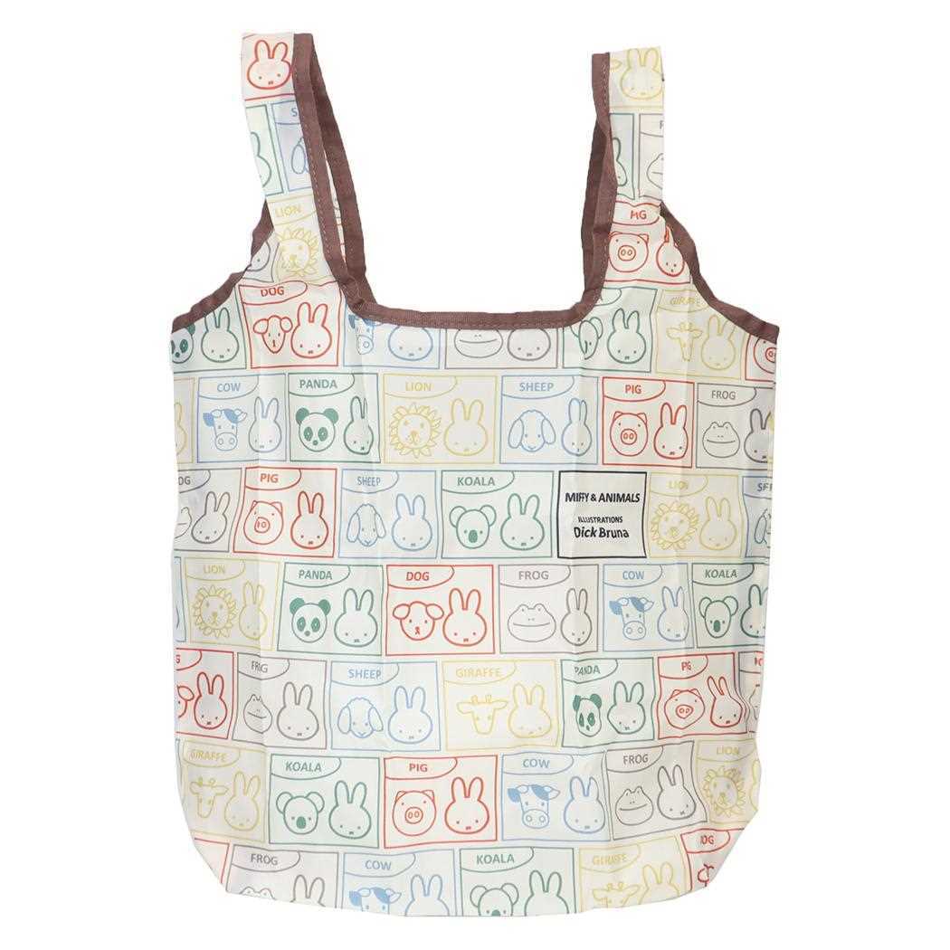 ミッフィー ショッピングバッグ エコバッグ 総柄 ディックブルーナ マリモクラフト お買い物かばん 絵本キャラクター グッズ