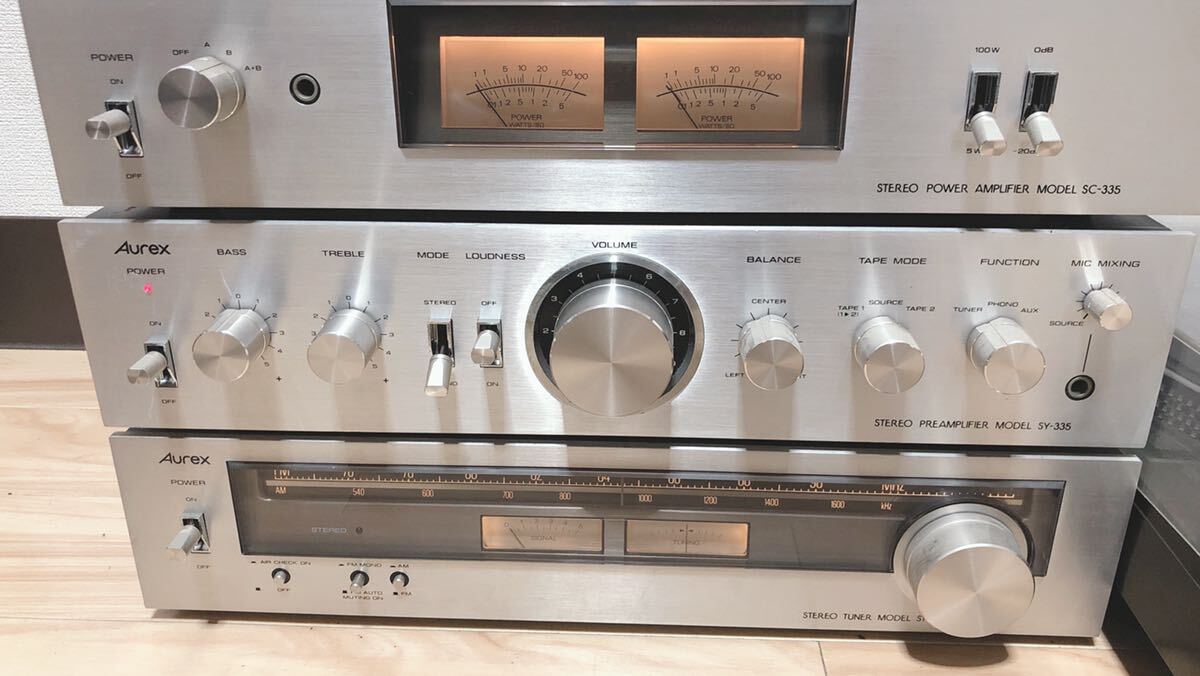 Aurex SC-335/sc335 アンプ オーレックス ジャンク 動作未確認品 Aurex SC-335/sc335 アンプ オーレックス ジャンク 動作未確認品