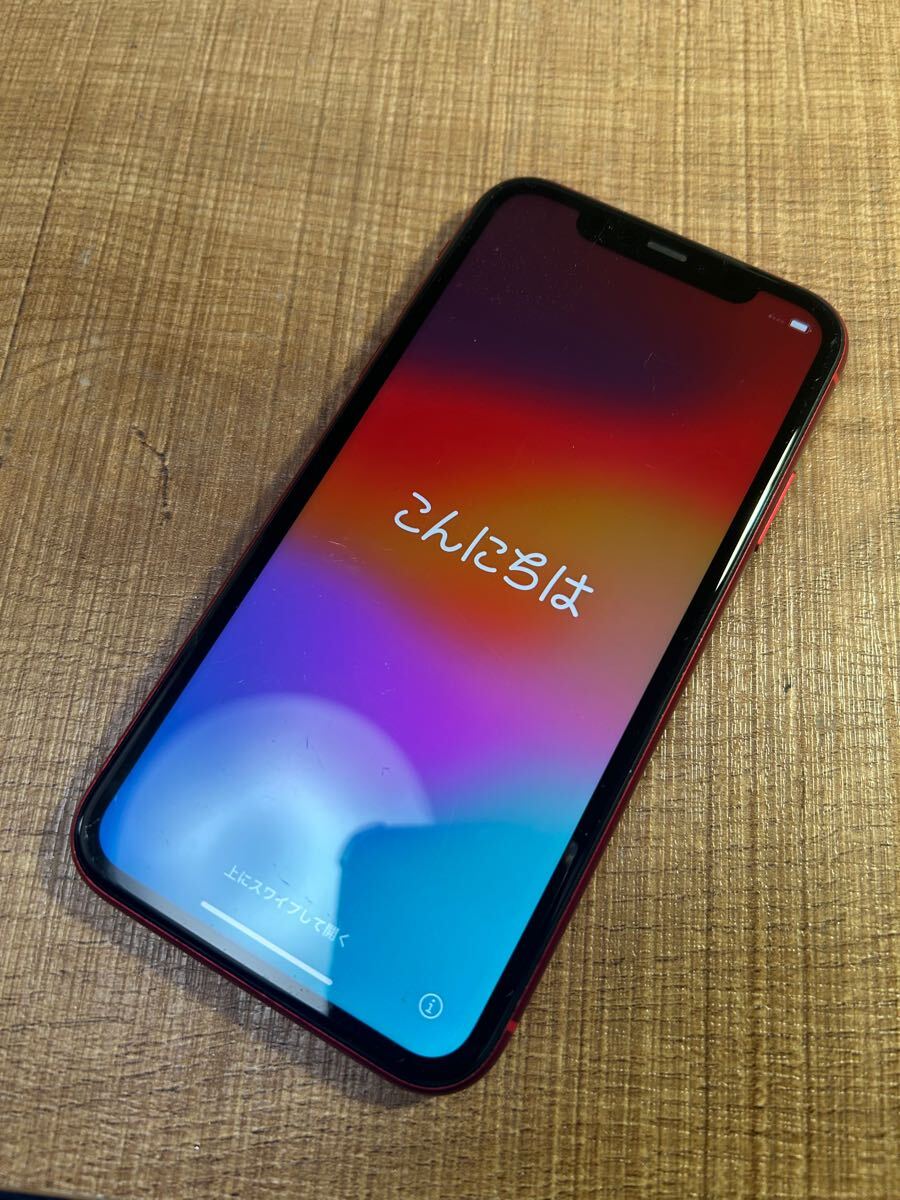 iPhone11 64GB red body SIM lock released .Apple red 