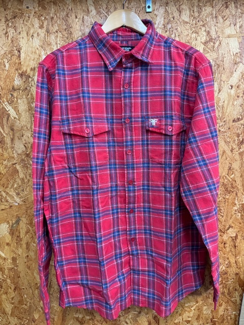 新品 FALLEN ネルシャツ フォールン 赤L/ チェックシャツ スケボー JamieThomas NDIPEMDENT SANTA CRUZ パウエル old スケーター VANS BONZ