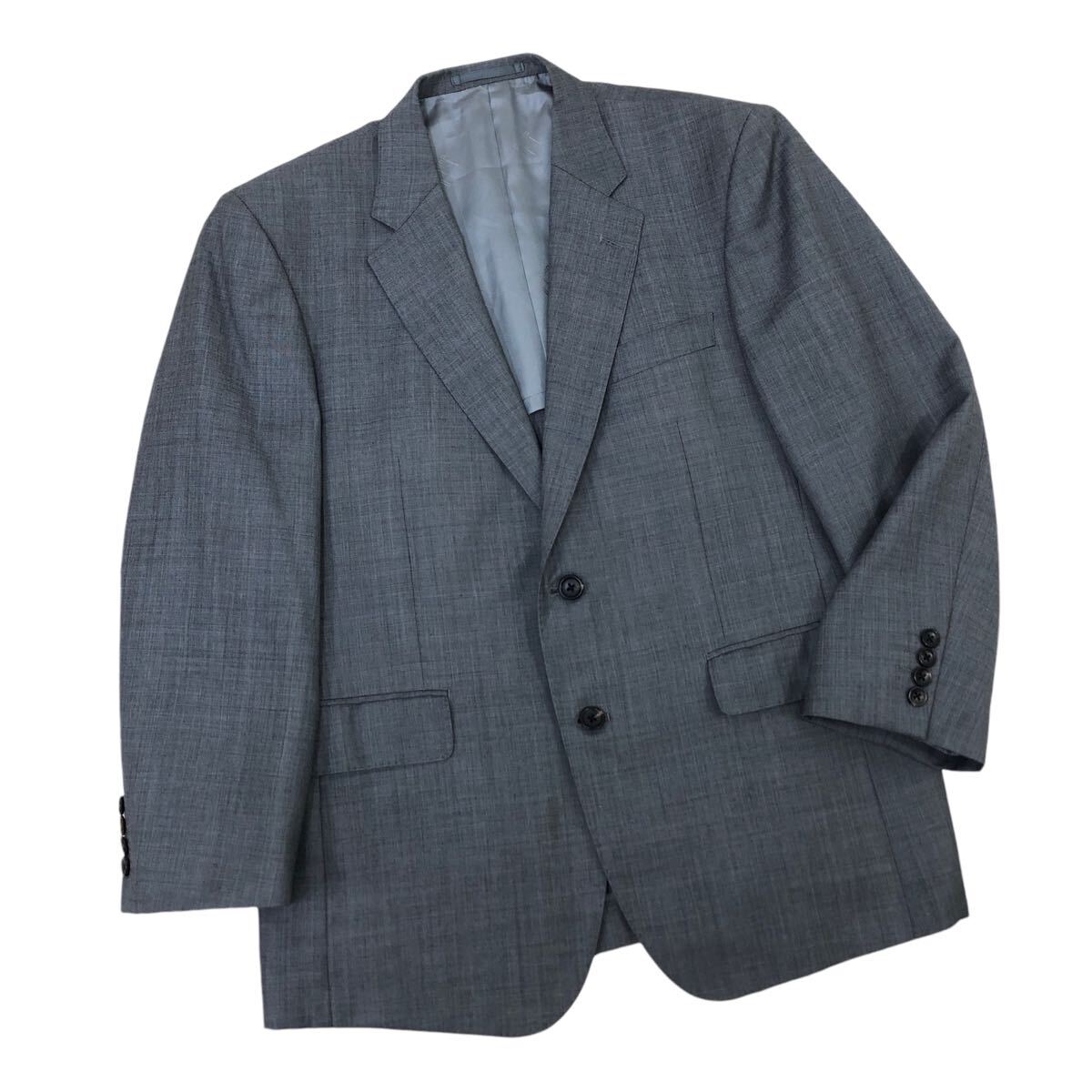 m565-32 dunhill ダンヒル テーラード ジャケット 2B ブレザー 背抜き 上着 羽織り トップス グレー メンズ 紳士 実寸参考