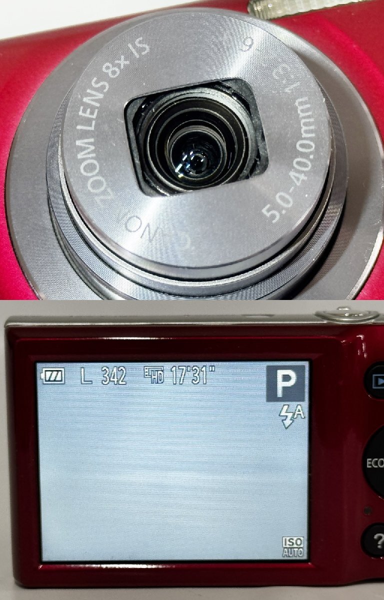 Canon コンパクトデジタルカメラ　ジャンク品 Canon キャノン IXY 160 PC2196 レッド コンパクト デジタル