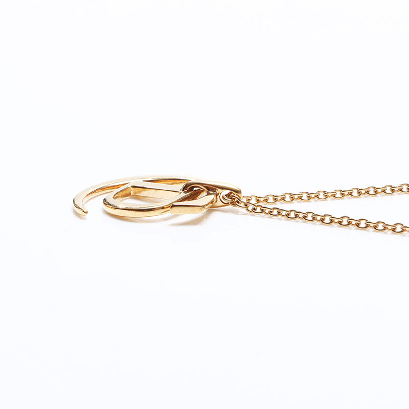  Christian Dior Christian Dior колье CD Logo Gold 