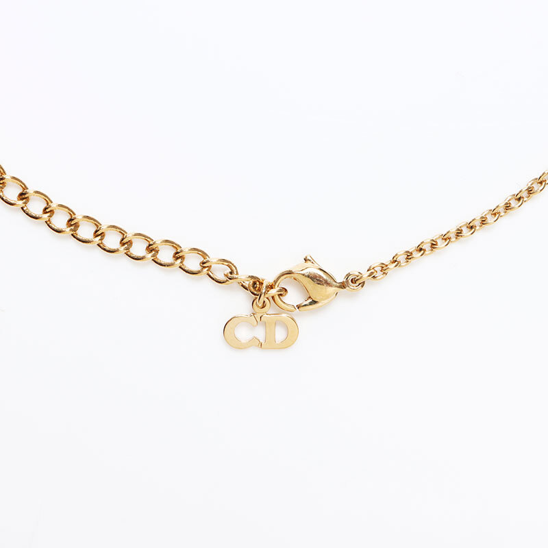 Christian Dior Christian Dior колье CD Logo Gold 