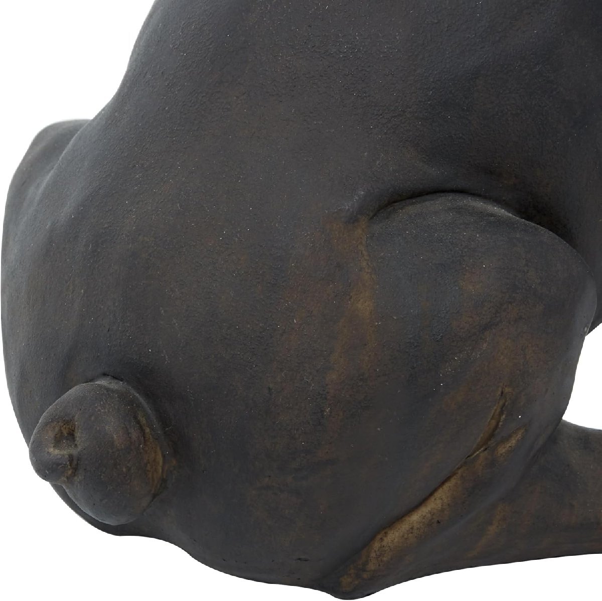 座るブルドッグ装飾彫刻 アンティーク調ホームデコレーション彫像アクセント置物動物彫刻贈り物輸入品