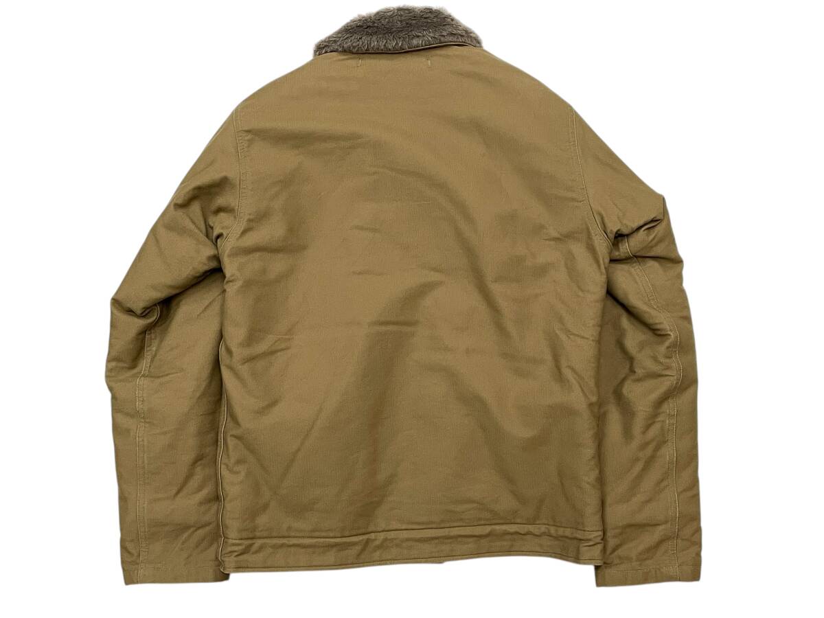 美品 Sサイズ BUZZ RICKSON'S バズリクソンズ BR12031 TYPE N-1 DECK JACKET KHAKI SOLID MODEL デッキジャケット ソリッドモデル USN