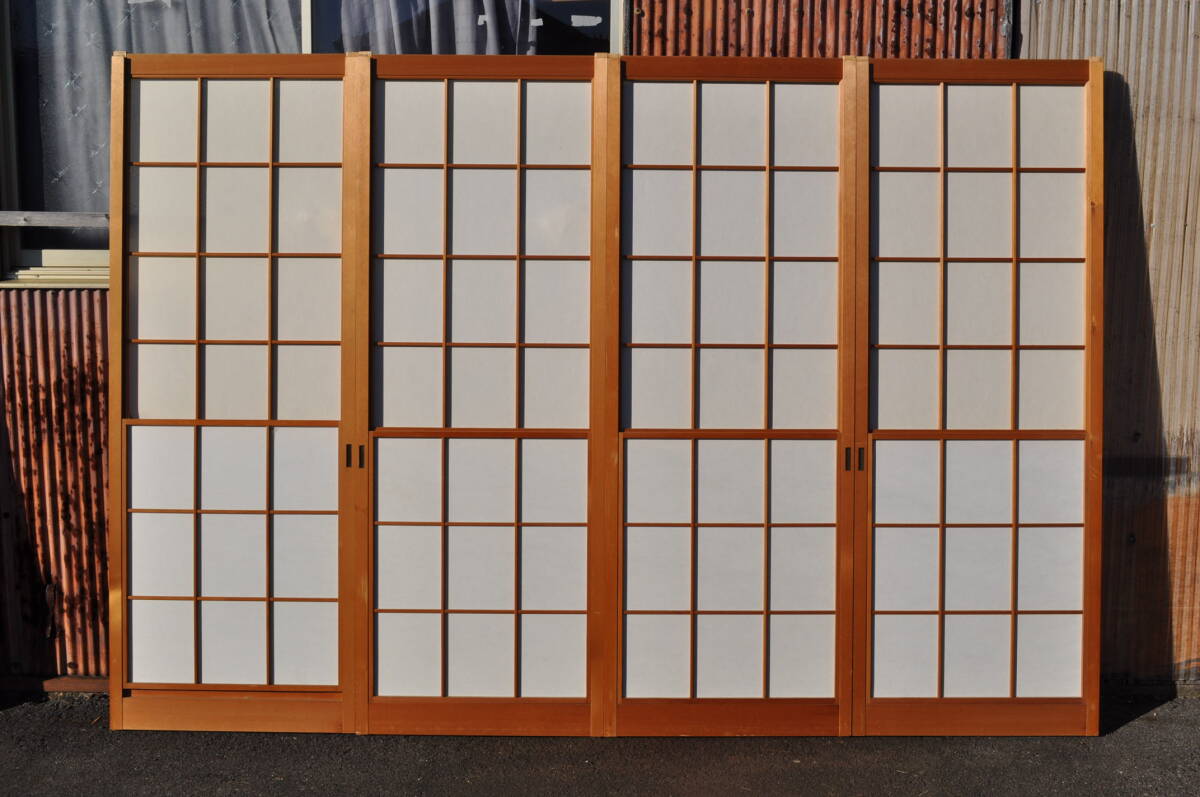 か3 昭和レトロ建具 ザラメ模様ガラス 雪見障子 1768x693x32ミリ か3 昭和レトロ建具 ザラメ模様ガラス 雪見障子 1768x693x32ミリ