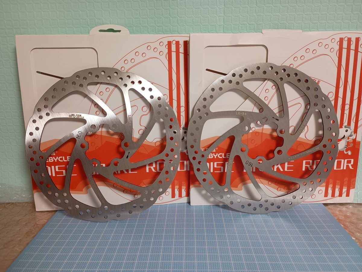 中華 2枚/160mm ディスクブレーキローター 6穴