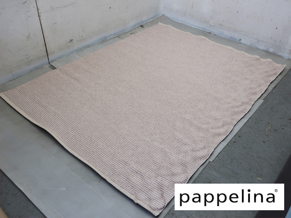 ■P046■未使用品■Pappelina/パペリナ■スウェーデン■北欧■MONO■ピンク■ラグマット■220×168㎝■10.8万円■
