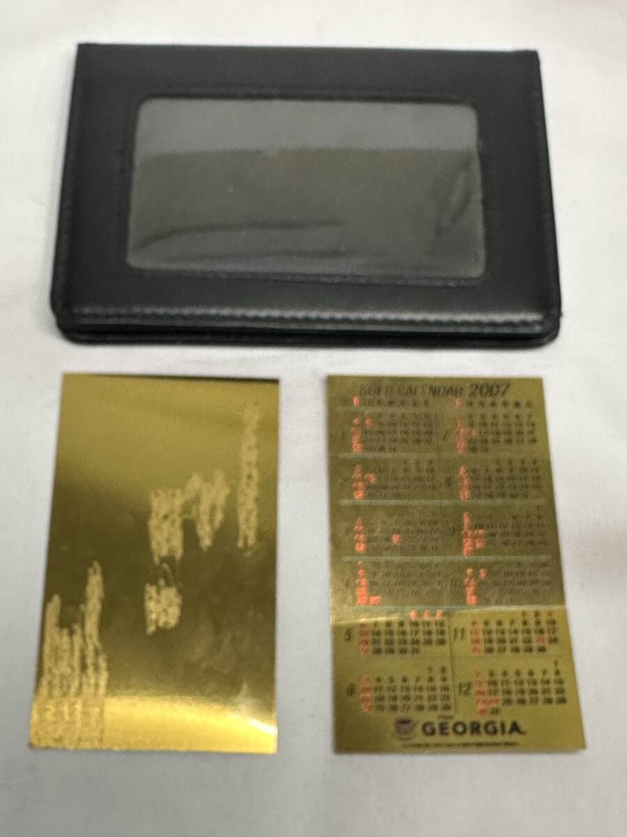 ジョージア 純金名刺 名刺入れ付 K24 0.5g ×2枚 三菱マテリアル ジョージア 純金名刺 名刺入れ付 K24 0.5g ×2枚 三菱マテリアル