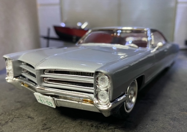 1/24 ハセガワ 66 ポンテイアック ボンネビル 完成品 ジャンク 外車 アメ車 アメリカン